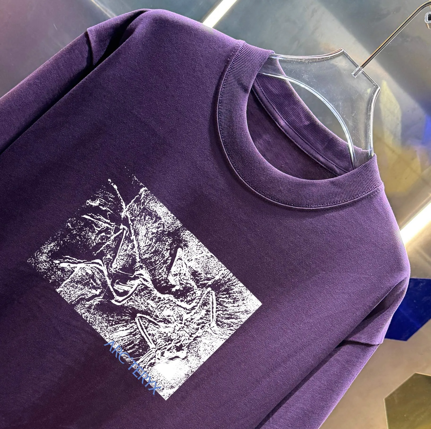 Arc'Teryx JILSANDER 2026 New Arrival Series LOGO T Same Style Versatile ：Black White Green Purple Size：S M L XL XXL